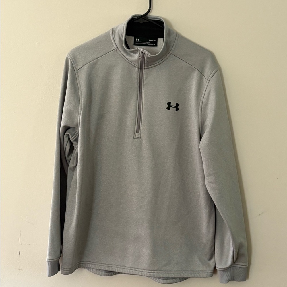Under Armour Light Gray Quarter-Zip Pullover
